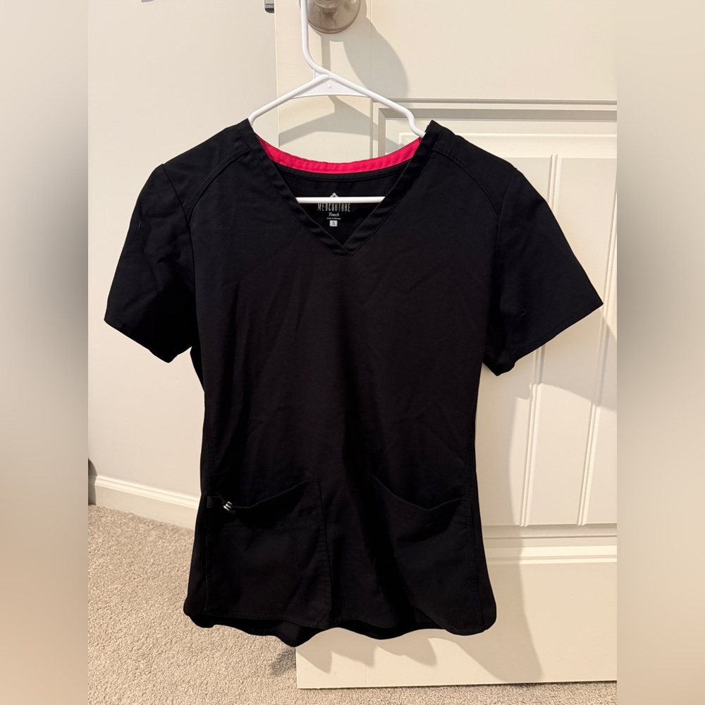 Black Scrub Top Medcouture